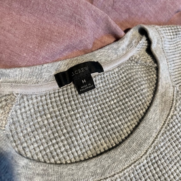 J. Crew Waffle Sweatshirt & Short Lounge Set Size S/M - Picture 5 of 6